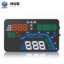 Head Up Display HUD Q7 GPS Cigarette lighter HUD Display Q7 Speed Alarm Projector Digital Speedometer Car Speed Security Alarm 2024 - buy cheap