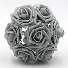 Искусственные розы, искусственные цветы, оптом, 100, для свадебной церемонии, декоративные центральные части для домашвечерние LNPE034 2024 - купить недорого