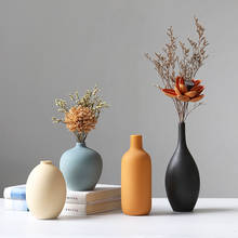 Nordic Vase Minimalist Ceramic Vase Modern Home Decoration Flower Vase for Home Living Room Decoration Accessories Dried Flowers 2024 - купить недорого