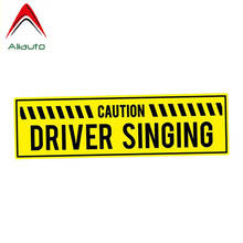 Aliauto Warning Car Sticker Creative Caution Driver Singing Cover Scratch Decal Accessories PVC for X Trail Suzuki Sx4,16cm*4cm 2024 - buy cheap