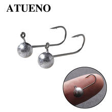 ATUENO 20Pcs/lot Fishing Hook High Carbon Steel Treble Overturned Hooks 1g 1.5g 2g 3g 5g 7g Tackle Round Bend Treble For Bass 2024 - buy cheap