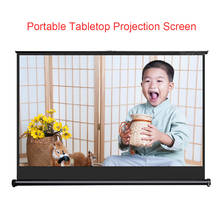 40 50 Inch 16:9 Portable Tabletop Projection Screen Matte White Fabric Fiber Glass Table Screen For Business Travel Cinema 2024 - buy cheap