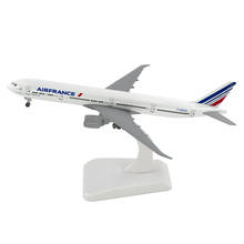 Самолёты Boeing 777 Air, самолёты B777 из алюминиевого сплава с колесом, 20 см, детские игрушки, подарок для коллекции 2024 - купить недорого