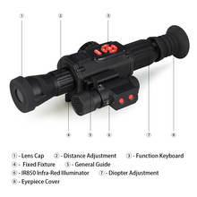 Eagleeye-Monocular Digital de visión nocturna, Sxope, con iluminador infrarrojo IR850, HK27-0030, HD 4X 2024 - compra barato