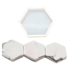 Molde de mesa octogonal de cristal epoxi, piedra de silicona de espejo alto, decoración de coche de Aroma de yeso geométrico nórdico, bricolaje 2024 - compra barato