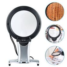 Reading Magnifier Desktop Hand Free Neck Wear LED Magnifying Glass for Reading Sewing Inspection Hands Free LED loupe Lighted 2024 - buy cheap