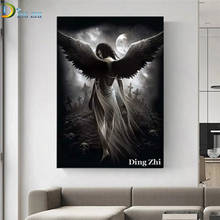 Diamond Painting Wings Dark Angel Sexy Back 5D Diy Mosaic Full Square Round Drill Cross Stitch Embroidery Decoration Poster 2024 - buy cheap