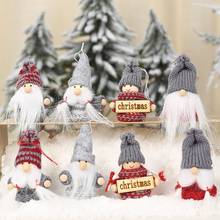 Christmas Santa Claus Hanging Doll Small Pendant for Christmas Tree Decoration For Home 2024 - buy cheap
