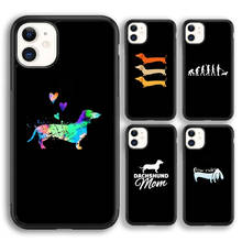 Krajudios-funda de teléfono Dachshund Teckel Dackel Dog, 5s para iPhone, 6s, 7, 8 plus, X, XR, XS, 11, 12 pro, max, Samsung Galaxy S8, S9, S10 2024 - compra barato