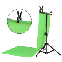 PYNSSEU 50x64cm T-shaped Background Support Stand System with Clips and Green Screen for Photo Studio Photography Shooting 2024 - buy cheap