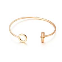 Wholesale Asymmetric Bracelet Open Cuff Bangle Women Fashion Geometric Jewery European & American Style Free Shipping 2024 - купить недорого