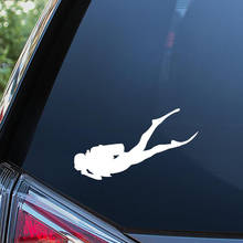 Black/Silver Scuba Diving Sticker Diver Snorkling Car Trailer Truck Tank Decal Car Sticker Waterproof And Removable  S147 2024 - buy cheap
