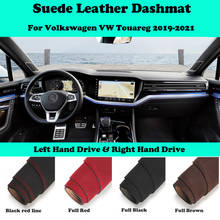 For Volkswagen VW Touareg 2019 2020 2021 Suede Leather Dashmat Dashboard Cover Pad Dash Mat Car-Styling Accessories LHD RHD 2024 - buy cheap