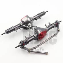 1Set 1/10 Rc Car Complete Alloy Front And Rear Axle With Arm CNC Machined For 1:10 Rc AXIAL SCX10 RC4WD S242 Crawler 2024 - buy cheap