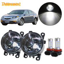 Buildreamen2 For Acura TL Car Accessories H11 Fog Light Lampshade + Lamp DRL Daytime Running Light 12V 2012 2013 2014 2024 - buy cheap