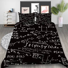 Thumbedding Formula Bedding Set Mathematical Creative King Size Duvet Cover Black Soft Queen Twin Full Single Double Bed Set 2024 - buy cheap