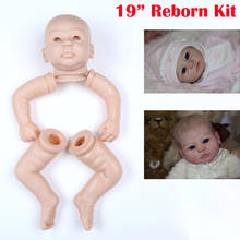 Handmade DIY 20inch Reborn Kits Soft Silicone vinyl Blank Baby Doll Mold unpainted kit reborn doll parts 2024 - buy cheap