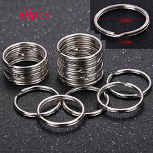 50PCS 25mm Stainless Steel DIY Polished Split Ring Keyrings Key Chain Hoop Loop Key Holder 2024 - buy cheap