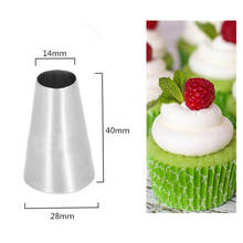 Round Piping Nozzles Large Size Pastry Icing Tips Cup Cake Chocolate Baking Decorating Tools Stainless Steel #1A 2024 - buy cheap