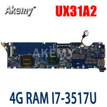 Amazoon  UX31A2 Laptop motherboard For Asus UX31A UX31 Test original mainboard 4G RAM I7-3517U REV2.0 2024 - buy cheap