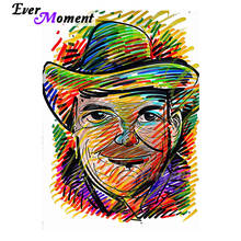 Ever Moment Diamond Painting Cross Stitch Man Cowboy Full Square Drill Mosaic Rhinestone 5D DIY Diamond Embroidery ASF1937 2024 - buy cheap