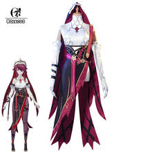 ROLECOS Genshin Impact Rosaria Cosplay Costume Rosaria Cosplay Costume Women Sexy Costume Dress Halloween Scarf Outfit Full Set 2024 - buy cheap
