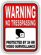 Warning 24 Hour Surveillance Security Window Door Vinyl Decal Sticker Camera Stickers for Cars, Motos, Laptops,  Industry 2024 - buy cheap