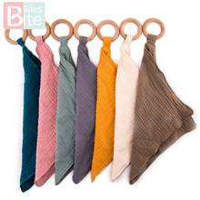 Bite Bites 1PC Wooden Teether Bunny Ear Wooden Rings Baby Bib Cotton Towel For DIY Bracelet Pendant Nursing Newborn Baby Product 2024 - buy cheap