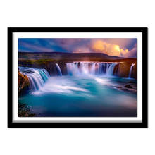 Full Square Diamond embroidery Cross stitch scenery Full Diamond  landscape 3D DIY Diamond painting waterfall 2024 - buy cheap