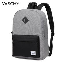 VASCHY Men Backpack Gray Casual Rucksacks 15inch Laptop Backpacks College Student School Backpack Women Mochila bookbag 2024 - buy cheap