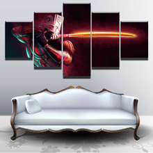 Canvas Wall Art 5 Piece Prints Game Posters Samurai Juggernaut Pictures Home Decor Framed Modern Bedroom Decoration Paintings 2024 - buy cheap