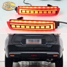 2PCS For Nissan Kicks 2017 - 2020 2-in-1 Functions Car LED Rear Fog Lamp Bumper Light Auto Brake Light Reflector 2024 - buy cheap