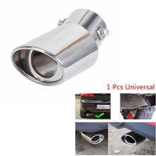 Universal Car Auto Exhaust Muffler Tip Stainless Steel Pipe Chrome Trim Modified Car Rear Tail Throat Liner Accessories 2024 - buy cheap