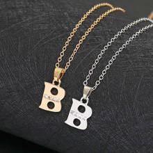 1 English letters B fashion lucky Monogram necklace 26 alphabet Initial sign mother friend family name gift necklace jewelry 2024 - buy cheap