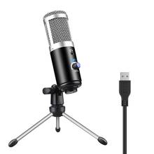USB-микрофон для студийной записи, с триподом 2024 - купить недорого