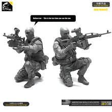 1/35  Resin Kits Figure CS Counter-Strike Machine Gunner Resin Soldier Self-assembled  LOO-31 2024 - buy cheap