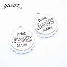 YuenZ 5pcs Antique Silver Plated Coke bottle cap Handmade Charms Pendant:DIY for bracelet necklace 25*21mm J442 2024 - buy cheap