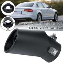 Universal Car 63MM Exhaust Muffler Pipe Tip Tail Stainless Steel Black Car Rear Tail Throat Liner Accessories 2024 - buy cheap