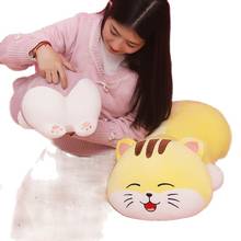 55/75cm gato travesseiro kawaii brinquedo de pelúcia ragdoll dormir travesseiro cama sofá decoração de alta qualidade super macio doce presente de aniversário para crianças 2024 - compre barato