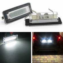 For smart Fortwo Coupe Convertible 451 450 Cabriolet  W453 W451 W450 Benz Car 18LED Number License Plate Light Lamp canbus Auto 2024 - buy cheap