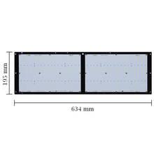 Dissipador de calor pré-perfurado 634mm, 2x qb288 samsung lm301b placas led quantum, 1 peça 2024 - compre barato