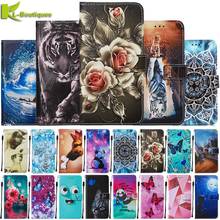 Huawei Y6P 2020 Case Luxury Painted Leather Wallet Phone Cases For Huawei Y6P Case Flip Cover for Huawei Y6P MED-LX9N Funda Etui 2024 - buy cheap