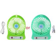 LX9B Portable 5W Outdoor LED Light Fan Air Cooler Desk USB Fan Without 18650 Battery 2024 - buy cheap