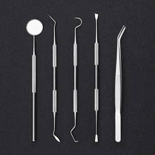 1Pc Dental Mirror Sickle Tartar Scaler Teeth Pick Spatula Dental Laboratory Equipment Dentist Gift Oral Care Tooth Cleaning Tool 2024 - compre barato