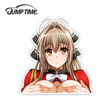 Jump Time 13cm x12.7cm Amagi Brilliant Park Peeker Anime Sento Isuzu Kawii Girl Decal Car Stickers Vinyl Decor Car Window Bumper 2024 - buy cheap