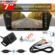 Koorinwoo AHD 7 Inch TFT LCD Bluetooth MP5 Colorful Mirror monitor HD 1024*600 wireless Rear view camera Parking Video System 2024 - buy cheap