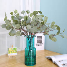 1 pcs Artificial flower Eucalyptus Leaf Home decoration Artificial Plants Wall Material Decorative Fake Plants For Garden Party 2024 - buy cheap