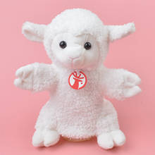 Marioneta de mano de cordero blanco, juguete de felpa de aprendizaje, oveja de peluche, bebé/niños, juguete de desarrollo, regalo 2024 - compra barato