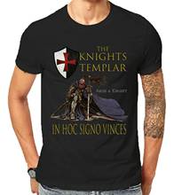 In Hoc Signo Vinces Religious Knights Templar Christian Warrior T-Shirt. Summer Cotton O-Neck Short Sleeve Mens T Shirt New 2024 - buy cheap