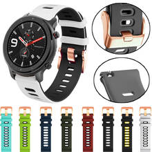 Correa de silicona para reloj Xiaomi Huami Amazfit GTR 47/GTR2/Haylou Solar LS05/Stratos 2/2S, 22mm, accesorios de pulsera 2024 - compra barato